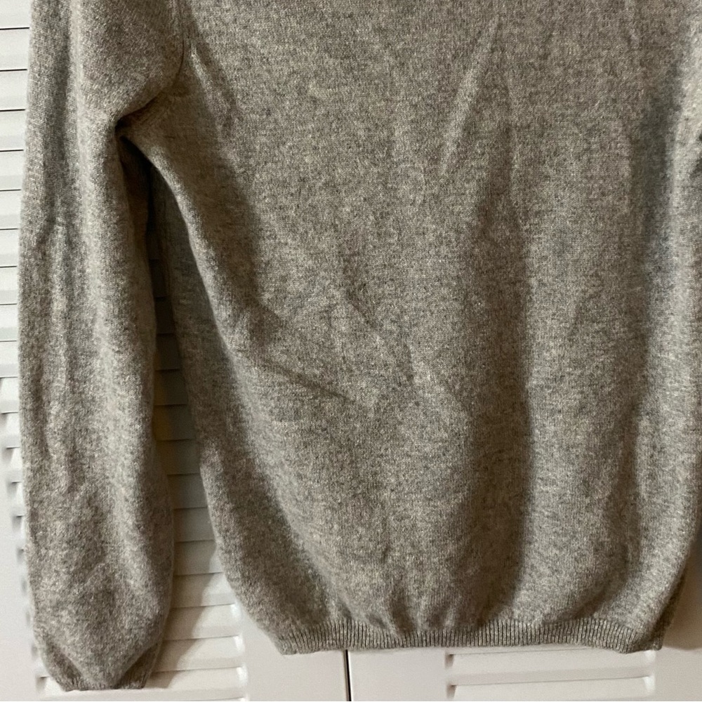 Charter Club Cashmere Sweater, Sz S, Heather Gray, Crewneck, Upcycled - Picture 8 of 13